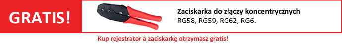 Przy zakupie rejestratora zaciskarka GRATIS!