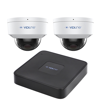 Monitoring IP VidiLine z 2 kamerami ViDi-IPC-24W i rejestratorem PoE
