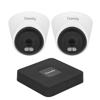 Monitoring IP Tiandy z 2 kamerami TC-C320N i rejestratorem IP