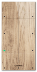 Grenton Panel natynkowy szklany 8-przyciskowy Touch Panel + Custom Jasne  Drewno