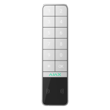 Ajax KeyPad Outdoor Jeweller Bezprzewodowa klawiatura biała zewnętrzna/wewnętrzna, pass tag, kod