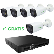 Zestaw Monitoringu IP 4 Mpx PoE Rejestrator 20 Kanałów HDMI 4K 4 Kamery + 1 Gratis