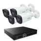 Zestaw Monitoringu 4 Kamery IP 4 Mpx PoE Rejestrator 20 Kanałów HDMI 4K