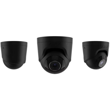 Ajax Kamera - kopułka (metalowa) TurretCam (8 Mp/4 mm) (8EU) - black Ajax