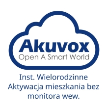 AKUVOX Aktywacja Usługi Chmury Akuvox system wielorodzinny bez monitora wewnętrznego