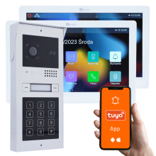 Genway KIT-F-C52-V14-2 - Zestaw wideodomofonowy jedno lub dwu rodzinny 10" WiFi Tuya