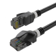 BestLan Patchcord Kabel sieciowy UTP RJ45 Kategoria 6a Czarny 0,5m - 5