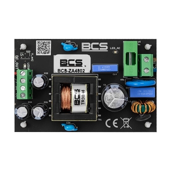 BCS-ZA4802 - Zasilacz sieciowy, konstrukcja OF (Open Frame).