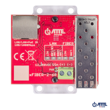 Gigabitowy media konwerter ATTE Ethernet - SFP, możliwość zasilania z PoE 802.3af lub PASSIVE. 1x LAN 10/100/1000 Mbps oraz 1x SFP 1000 Mbps