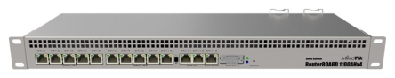 MIKROTIK RB1100AHX4 ROUTERBOARD 1400MHZ, 1GB, 13XGE, 2XSATA3, 2XM.2, 1XMICROSD, 1XRS232, L6