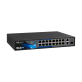BCS-B-SP1602G-1SFP - 16 portowy switch PoE 100Mbps, 2xRJ45 Gigabit Uplink + 1xSFP. - 4