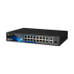 BCS-B-SP1602G-1SFP - 16 portowy switch PoE 100Mbps, 2xRJ45 Gigabit Uplink + 1xSFP. - 3