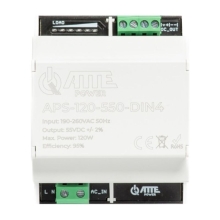 APS-120-550-DIN4 zasilacz impulsowy 55V 120W w obudowie DIN4
