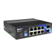 BCS-B-ISP08G-2SFP - 8 portowy switch PoE Gigabit, 2 porty Gigabit SFP. - 4