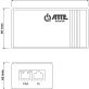 IPMP-70-550 Midspan PoE Passive 55V 70W 1 kanałowy 10/100/1000Mbps - 5