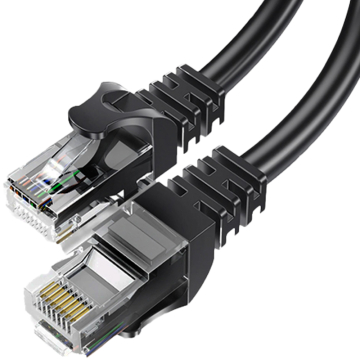 BestLan Patchcord Kabel sieciowy UTP RJ45 Kategoria 5e Czarny 5m