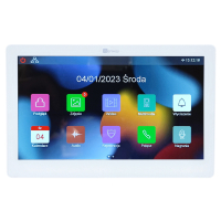 F-V13-2W Monitor Biały Slim Wideodomofonowy Dotykowy 7" WiFi Tuya Smart