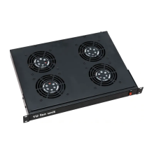 Moduł wentylatorów RACK 19" 1U ViDiLine VIDI-R19-W4-1U 4 wentylatory 230V