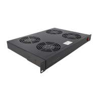 Moduł wentylatorów RACK 19" 1U ViDiLine VIDI-R19-W4-1U 4 wentylatory 230V