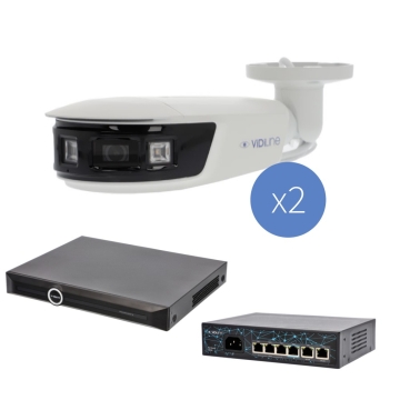 Vidiline KIT-8232-58V-2 Zestaw Monitoringu IP 2 Kamery 8Mpx Panorama Rejestrator