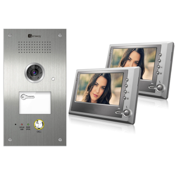 Genway F-G9_2XV11 F-g9v11 X2 Zestaw Wideodomofonowy z 2 Monitorami