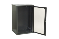 Szafa RACK 19" 18U 450 kolor grafitowy drzwi szklane