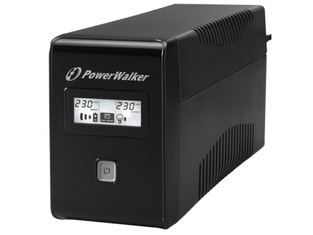 UPS POWER WALKER LINE-INTERACTIVE 850VA 2X SCHUKO OUT, RJ11 IN/OUT, USB, LCD