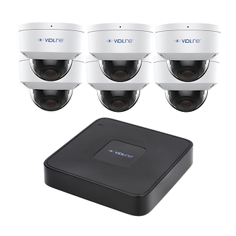 Monitoring IP VidiLine z 6 kamerami ViDi-IPC-24W i rejestratorem IP