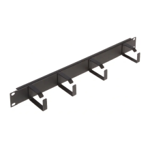 Organizer kabli RACK 19" 1U ViDiLine VIDI-R19-G1-1U 4 oczka czarny