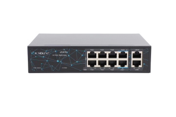 Vidiline VIDI-F0820FB Switch PoE 8x 100mb/s Uplink 2x 100mb/s 120w