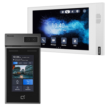 Zestaw Wideodomofonowy Jednorodzinny Akuvox Panel S535 + Biały Monitor S562 Linux PoE