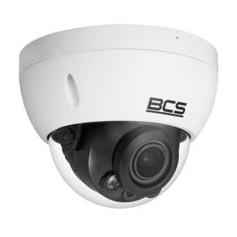 BCS-L-DIP48VSR4-Ai1 - Kamera IP kopułowa 8 Mpx marki BCS Line. Przetwornik 1/2.7" CMOS z obiektywem motozoom 2.7~13.5mm.
