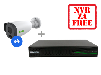 Zestaw monitoringu 4x Kamera 2Mpix TC-NCL214N + Rejestrator TC-NR1008M7-S1 w prezencie !