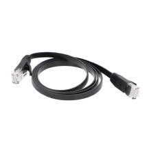BESTLAN KAB-P6-UTP-1,0-FL-V2 – patchcord płaski UTP kat. 6 RJ45, 1 m, czarny, miedziany