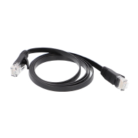 BESTLAN KAB-P6-UTP-1,0-FL-V2 – patchcord płaski UTP kat. 6 RJ45, 1 m, czarny, miedziany