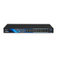 BCS-B-SP2402G-1SFP - 24 portowy switch PoE 100Mbps, 2xRJ45 Gigabit Uplink + 1xSFP. - 2