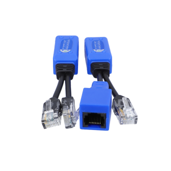 Adapter VIDI-AD-UTP/R 2x RJ45 / 1x RJ45 Podłączenie dwóch kamer IP PoE za pomocą jednej skrętki komputerowej