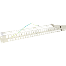 Vidiline R19-PP48 Panel Krosowy Patchpanel Rack 19" 48 Keystone 1u Metal Vidi