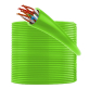 BestLan Patchcord Kabel sieciowy UTP RJ45 Kategoria 5e Zielony 100m - 2