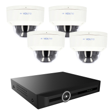 Vidiline KIT-8120-24W-4 Gotowy zestaw Monitoringu 4Mpx 4 Kamery IP Rejestrator 20 Kanałowy 4K