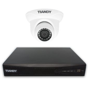 ZESTAW MONITORINGU TIANDY IP HD STARLIGHT REJESTRATOR POE