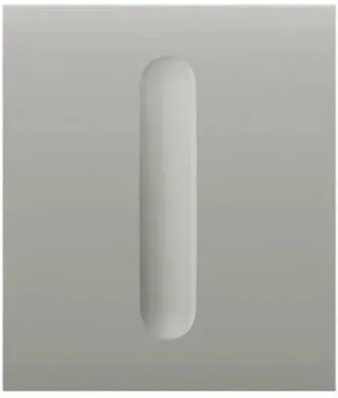 Ajax CenterButton (Dimmer) Oyster – jasnoszary panel dotykowy ściemniacza do ramki wielokrotnej LightSwitch, 98591.256.OY1