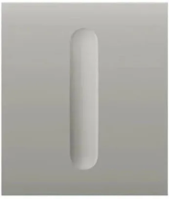 Ajax CenterButton (Dimmer) Oyster – jasnoszary panel dotykowy ściemniacza do ramki wielokrotnej LightSwitch, 98591.256.OY1
