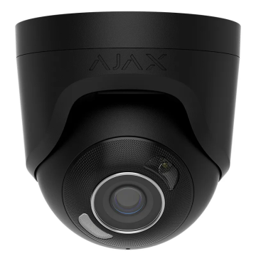 Ajax TurretCam HL 5 Mpx 2.8 mm Przewodowa Kamera IP z Funkcją Sztucznej Inteligencji Czarna