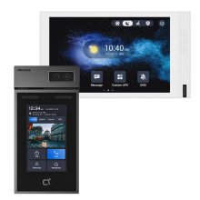 Zestaw Wideodomofonowy Jednorodzinny Akuvox Panel S535 + Biały Monitor S563W Wi-Fi Android PoE