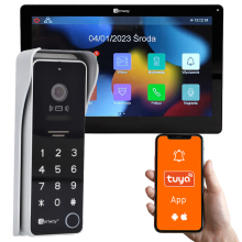 Genway F-S9V13-2W-C - Zestaw wideodomofonowy 2 żyłowy z monitorem dotykowym 7" WiFi Tuya