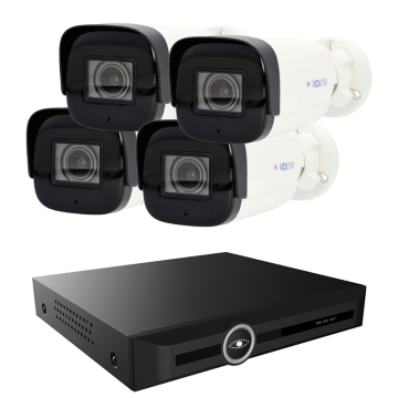 Zestaw monitoringu 4 Kamery IP 4Mpx Rejestrator 20 Kanałowy 4K