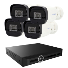 Zestaw monitoringu 4 Kamery IP 4Mpx Rejestrator 20 Kanałowy 4K