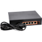 Switch VIDI-G0411GE_2 4x PoE 1000Mb/s 1x RJ45 Uplink i 1x SFP 1000Mb/s 65W - 3