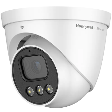 HC25CE8R1-V Honeywell kamera kopułkowa, 8 Mpx, 2.8 mm, dual light 40 m, IK10, WDR 120 dB, AI, PoE, microSD
